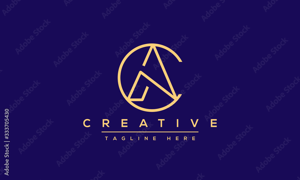 Modern letters AC, A&C Logo Design Template Vector. Modern letters AC, A&C Logo Design Template Vector.