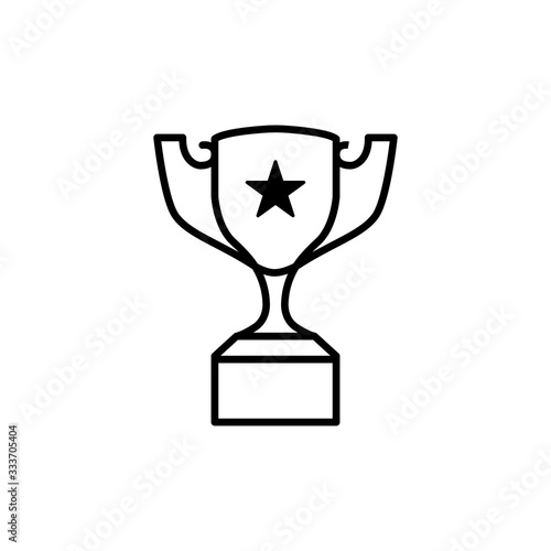 Trophy icon vector. champions cup icon illustration.