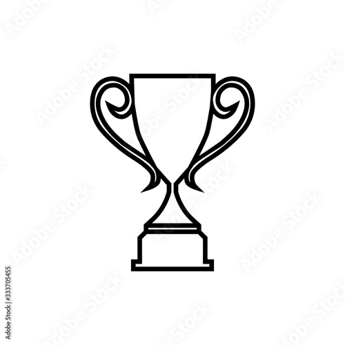 Trophy icon vector. champions cup icon illustration.