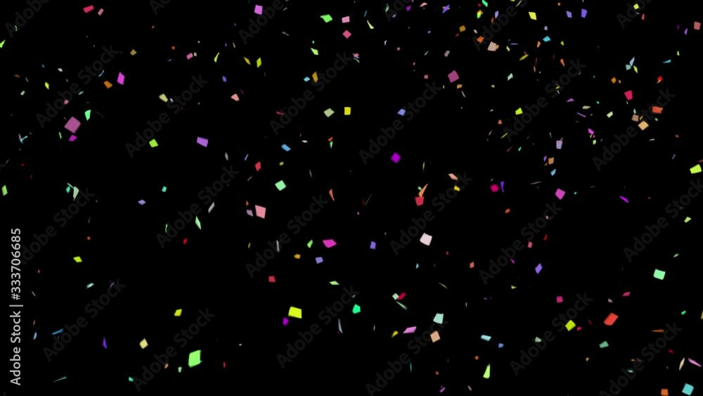 Confetti Falling Loop Animation / High Quality (Ultra HD 4K) Alpha Matte Channel Confetti Falling Loop Animation / High Quality (Ultra HD 4K) Alpha Matte Channel