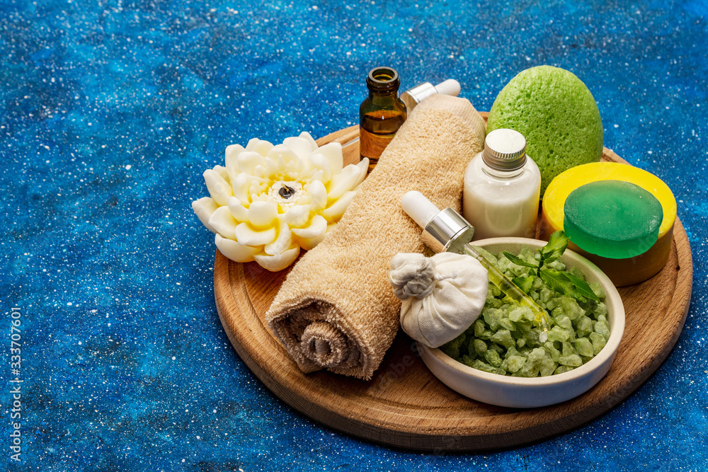 Healthy ritual of taking care of yourself. Natural cosmetics, spa set Healthy ritual of taking care of yourself. Natural cosmetics, spa set