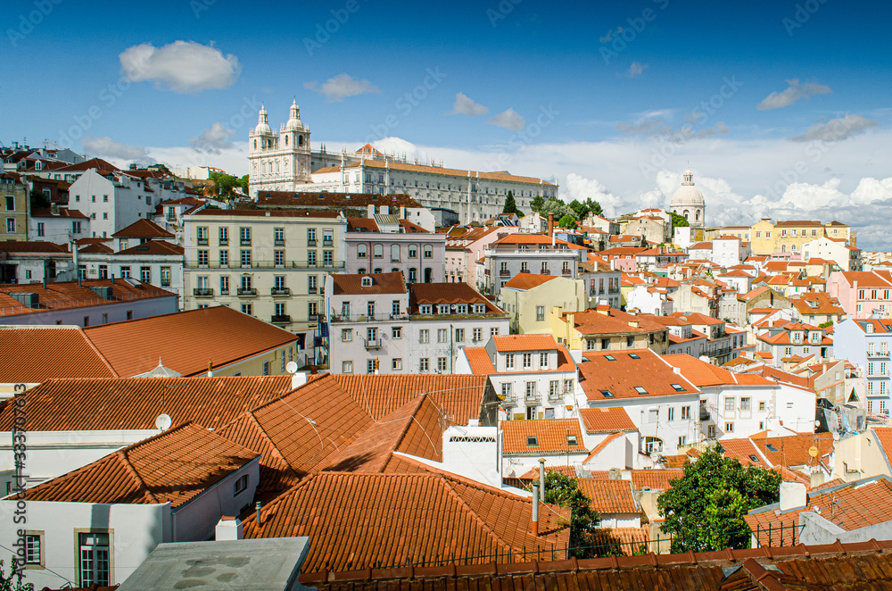 Blick auf das Schloss von Lissabon