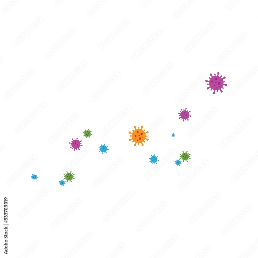 virus and bacteria icon vector illustration design virus and bacteria icon vector illustration design