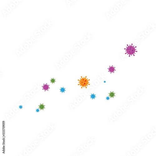 virus and bacteria icon vector illustration design