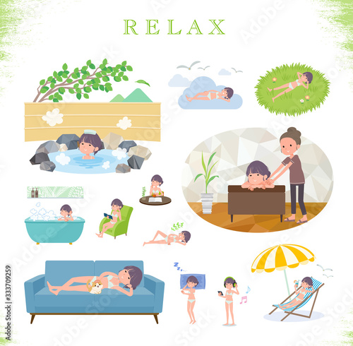 flat type underwear women_relax