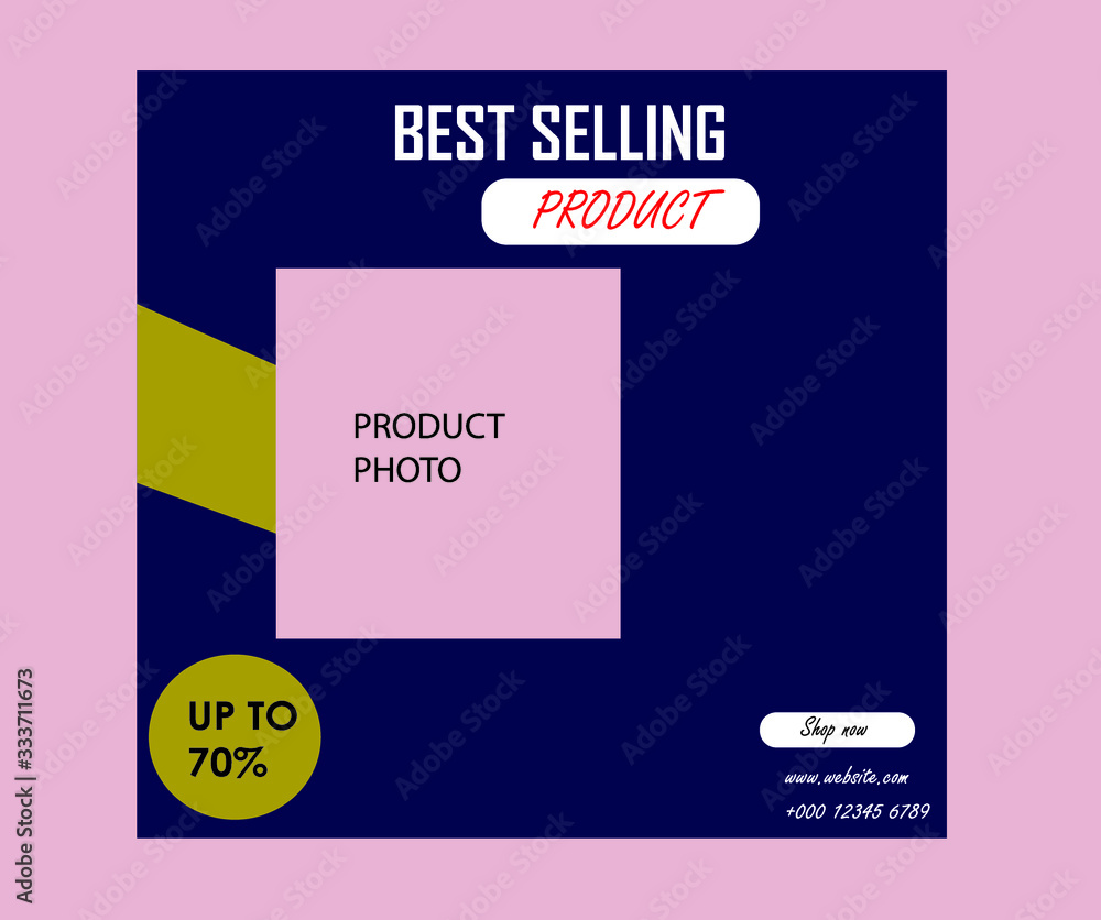 Plakat empty product photo label stickers and free vector illustration