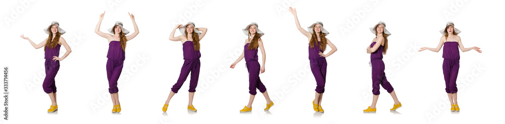 Woman isolated on the white background Woman isolated on the white background