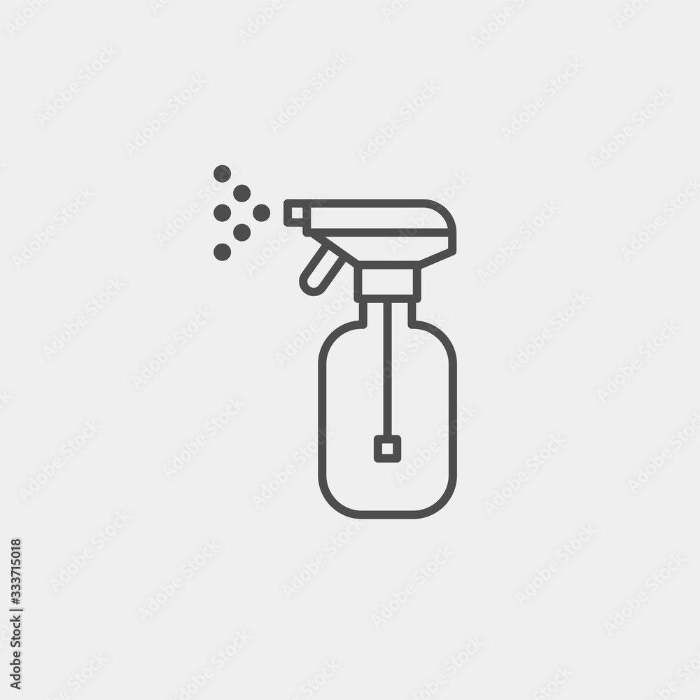 Pulverizer flat vector icon. Disinfection spray flat vector icon Pulverizer flat vector icon. Disinfection spray flat vector icon