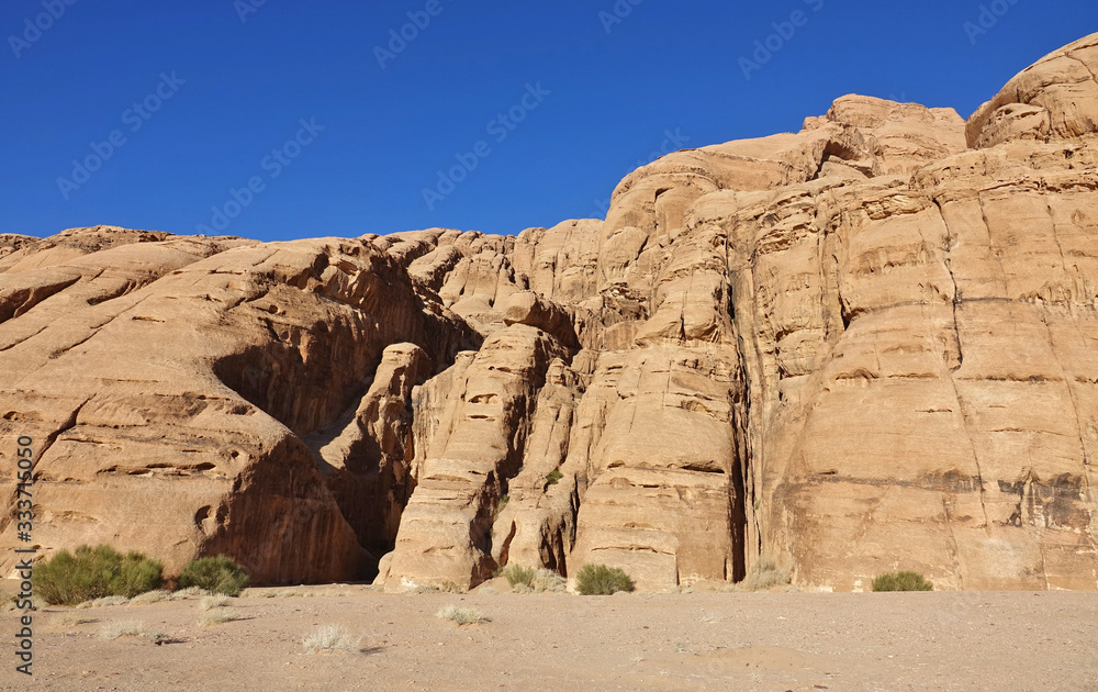 Paysage du Wadi Rum en Jordanie Paysage du Wadi Rum en Jordanie