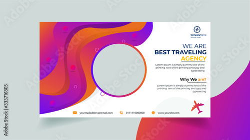 travel agency web banner design