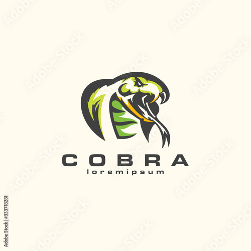 cobra logo design vector abstract illustrator