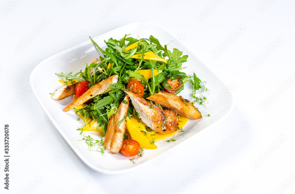 Salat mit Huhn