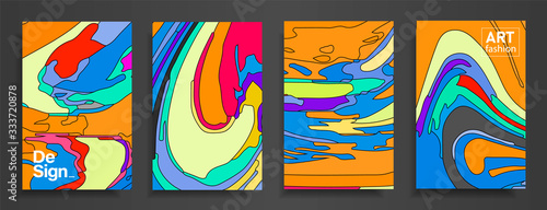 Modern design A4.Abstract bright texture of colored bright liquid paints.Splash  trends paints.Used design presentations, print,flyer,business cards,invitations, calendars,sites, packaging,cover.