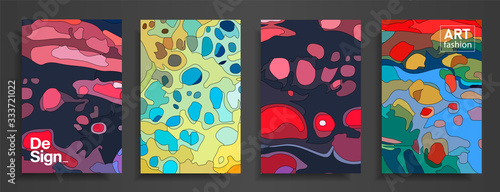 Modern design A4.Abstract bright texture of colored bright liquid paints.Splash  trends paints.Used design presentations, print,flyer,business cards,invitations, calendars,sites, packaging,cover.