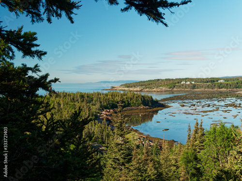 Mer et Monde campground on St-Lawrence river shore in Grandes-Bergeronnes