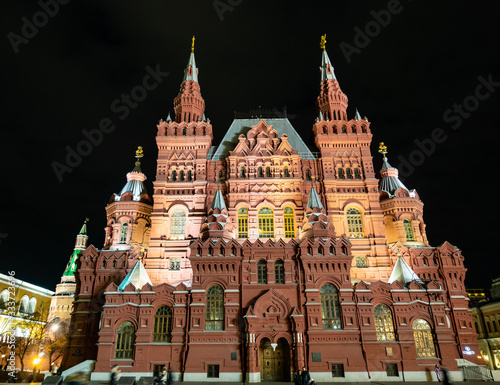 State Historical Museum on Red Square in Moscow
