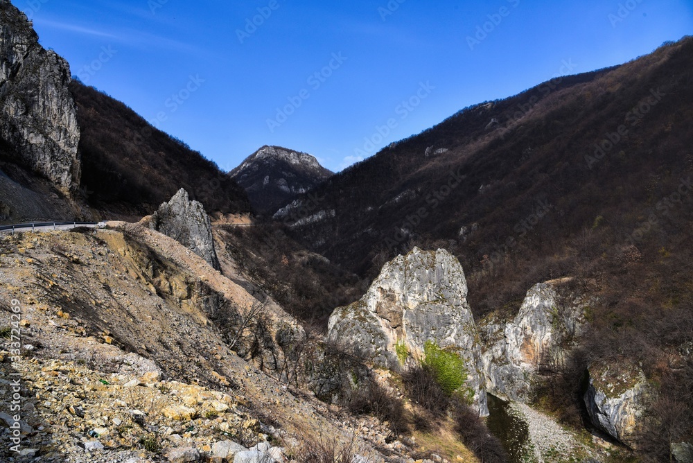 Fototapeta premium Outdoor photography of rocky landscape