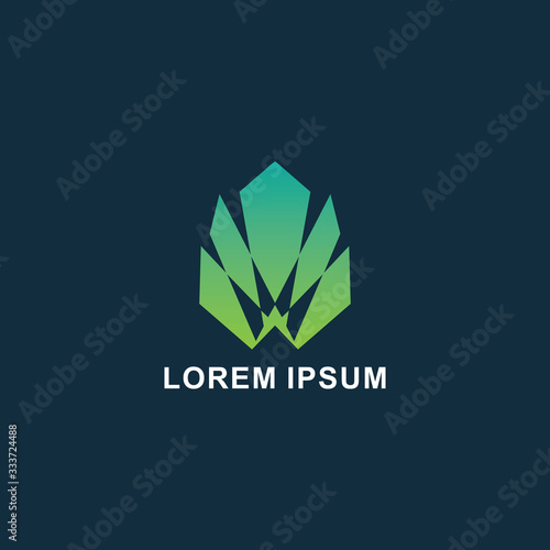 Creative Cannabis Leaf Vector Logo Icon Template for CBD Cannabidiol Cannabis Hemp Marijuana Medical Pharmaceutical Industry And Bussiness Company