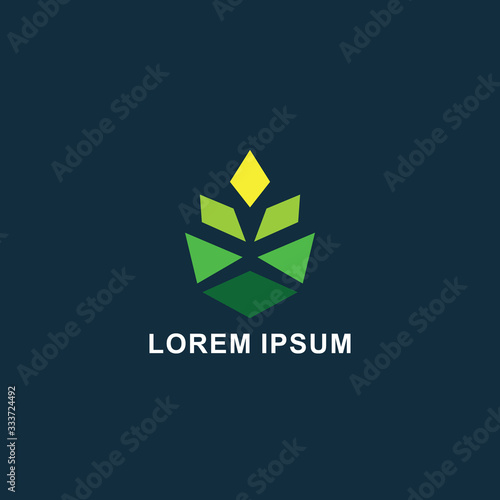 Creative Cannabis Leaf Vector Logo Icon Template for CBD Cannabidiol Cannabis Hemp Marijuana Medical Pharmaceutical Industry And Bussiness Company