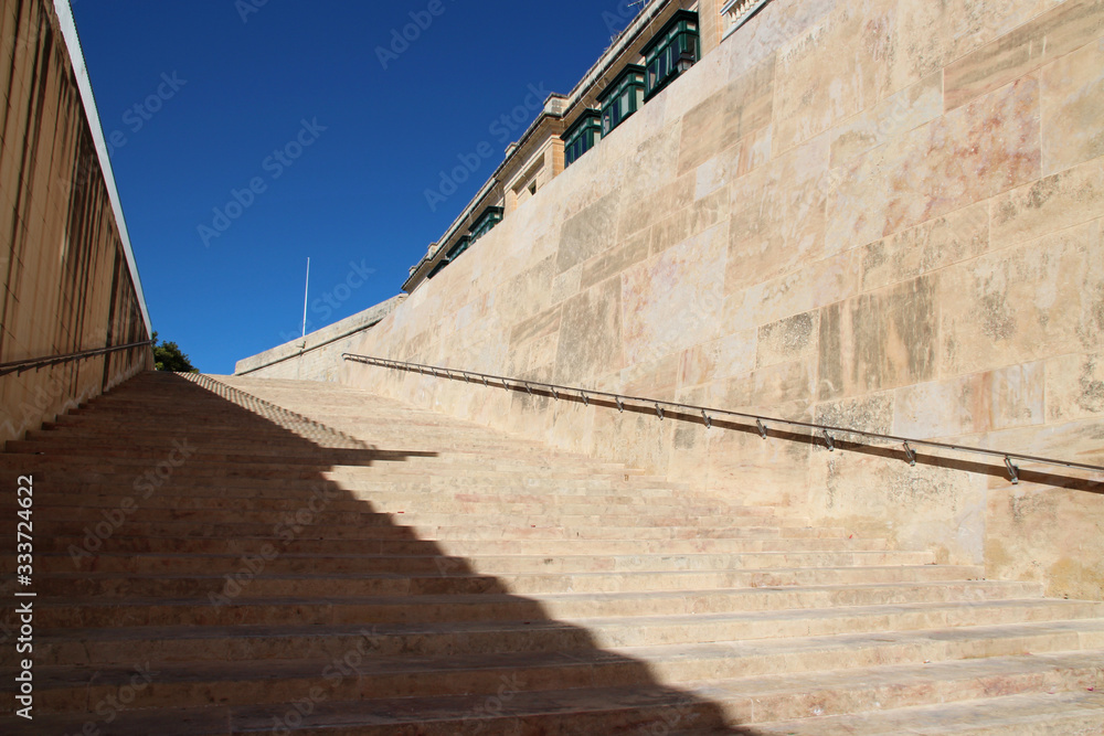 stone stairs in valletta (malta) stone stairs in valletta (malta)