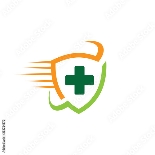 Health Medical Logo template vector illustration design with Fast Responses