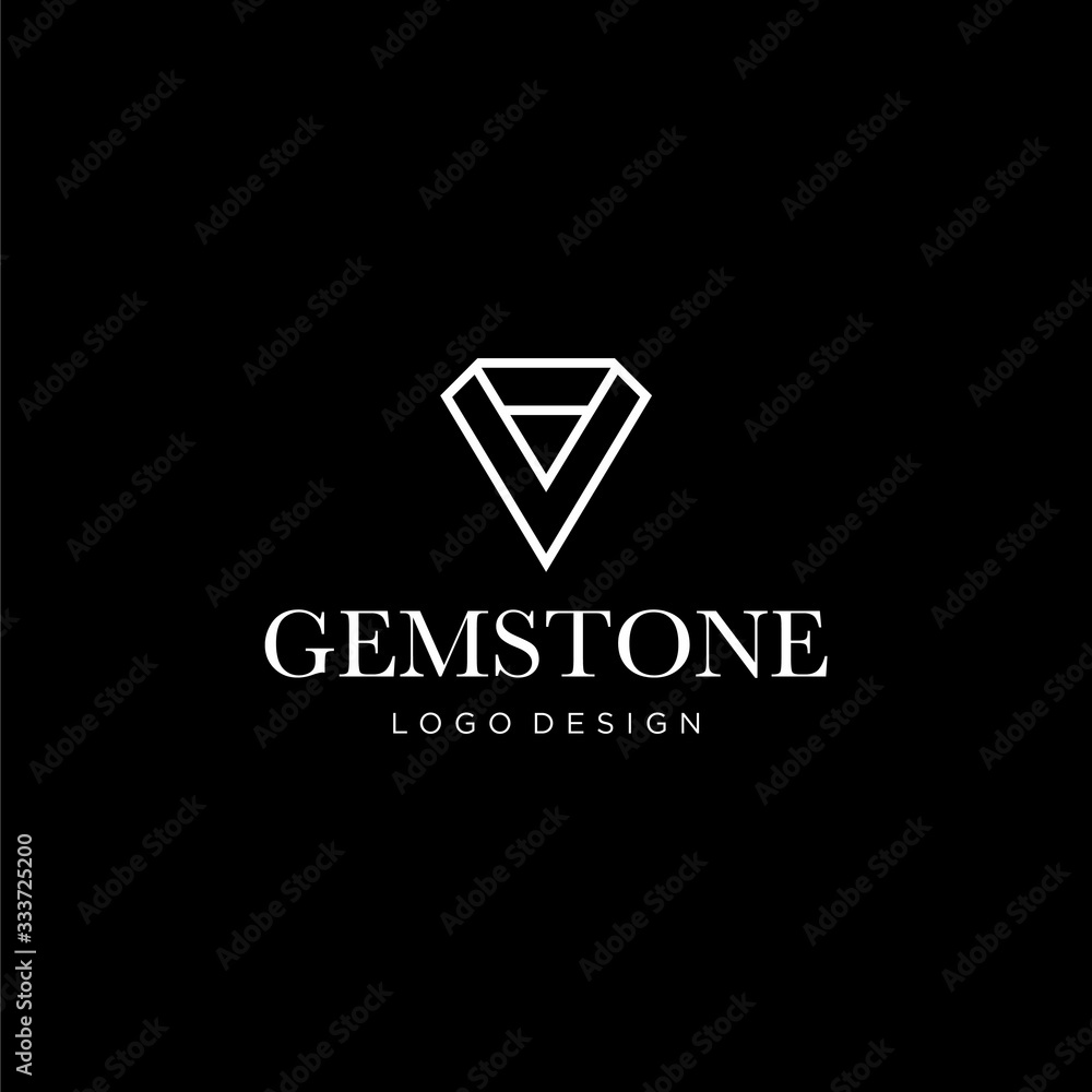 Creative logo design of triangle line for jewellery business with dark background - EPS10 - Vector. Creative logo design of triangle line for jewellery business with dark background - EPS10 - Vector.