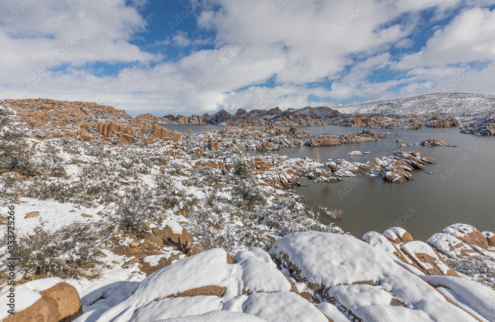 Beautiful Landscape of Watson Lake Prescott Arizona in Winter