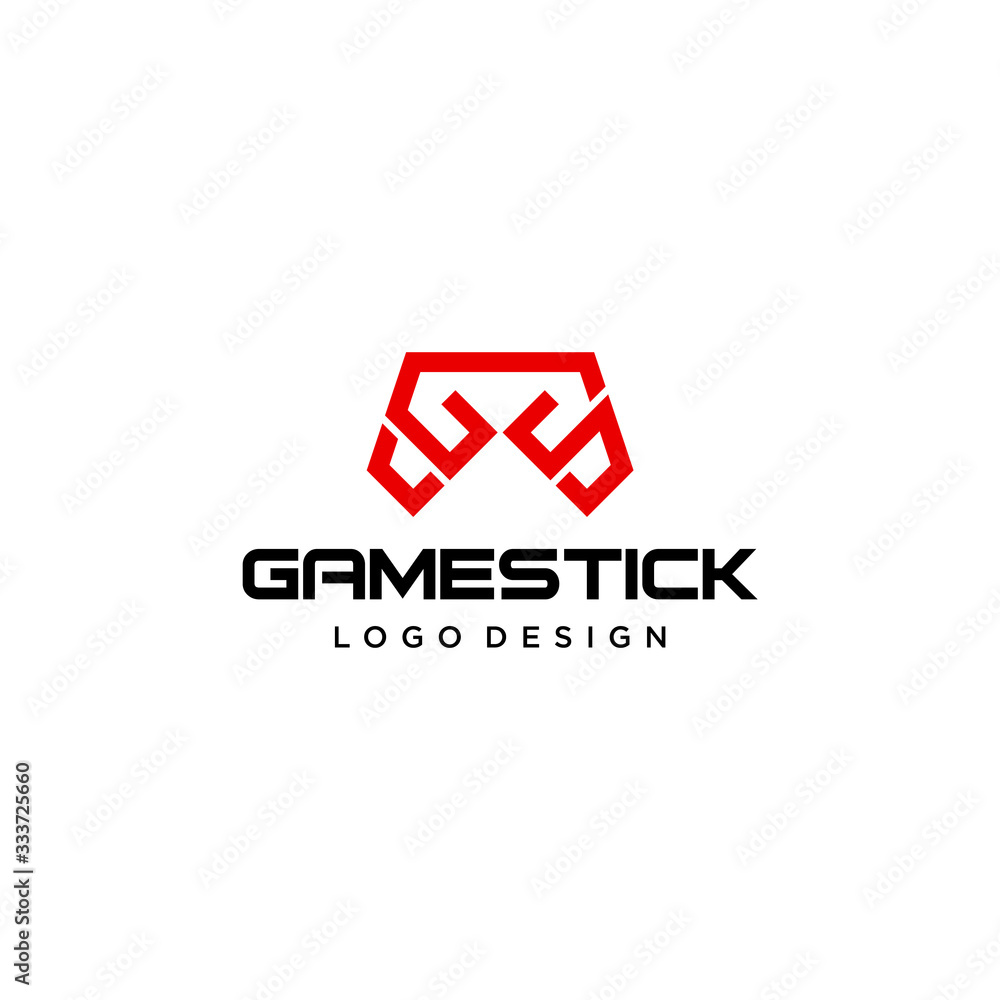 Clean logo design that represent the game stick with clean background - EPS10 - Vector. Clean logo design that represent the game stick with clean background - EPS10 - Vector.