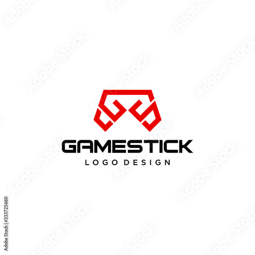 Clean logo design that represent the game stick with clean background - EPS10 - Vector.