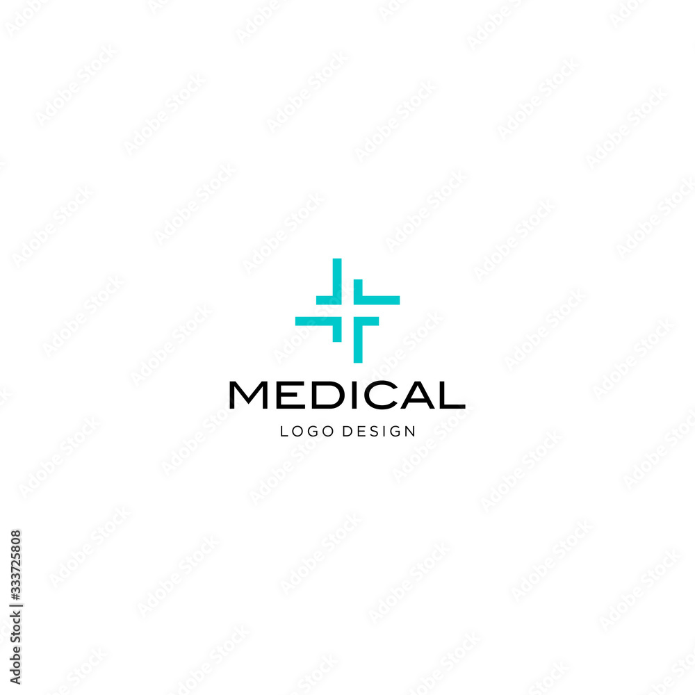 Clean and modern logo design of cross in negative space and arrow with clean background - EPS10 - Vector. Clean and modern logo design of cross in negative space and arrow with clean background - EPS10 - Vector.