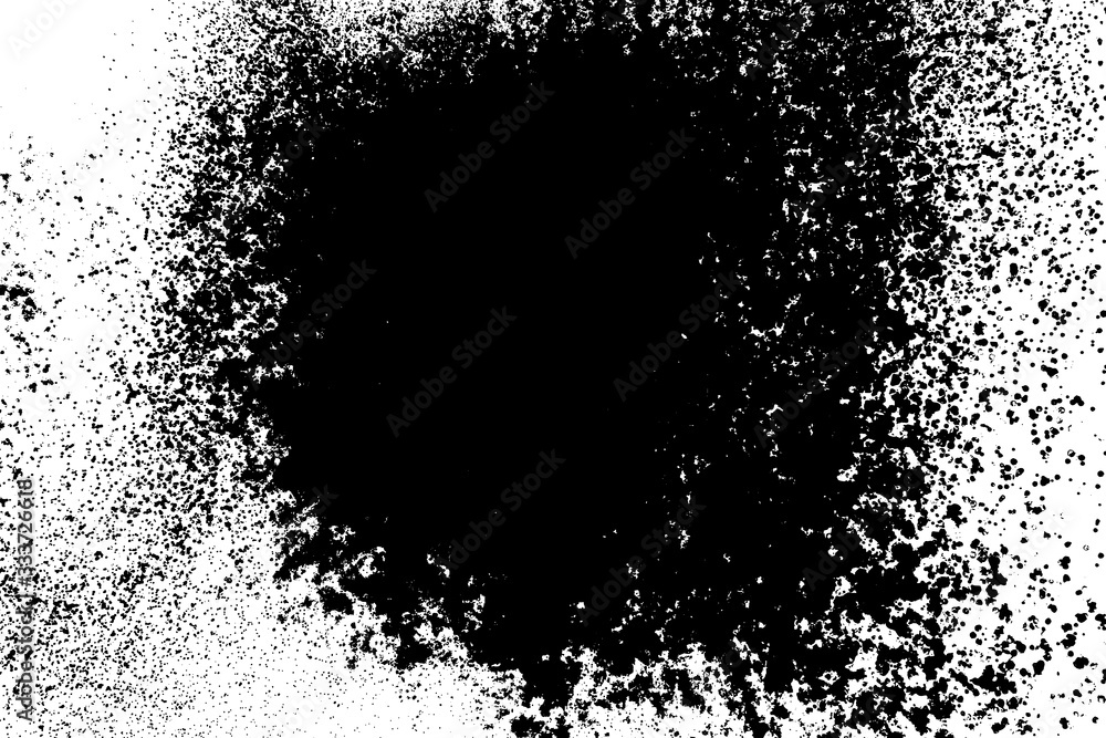 Fototapeta premium Black and white grunge background. Post-apocalyptic style texture. Digitally generated image. Vector design elements. Illustration, Eps 10.
