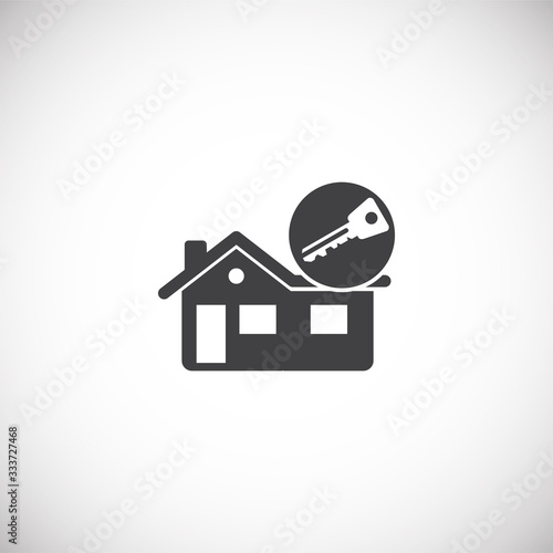 Smart security related icon on background for graphic and web design. Creative illustration concept symbol for web or mobile app