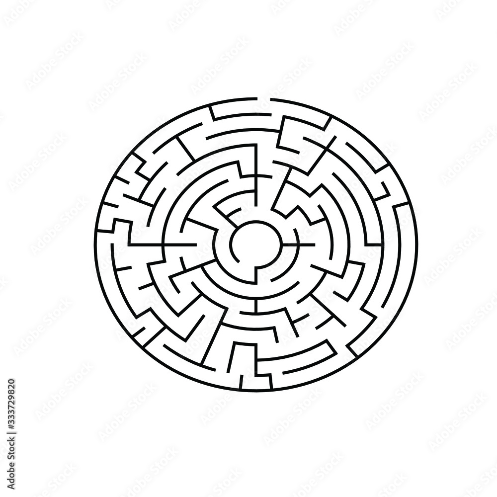 8 corridor wide circular maze with no solution 8 corridor wide circular maze with no solution