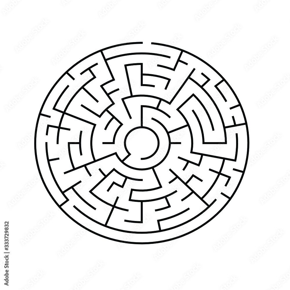 8 corridor wide circular maze with no solution 8 corridor wide circular maze with no solution