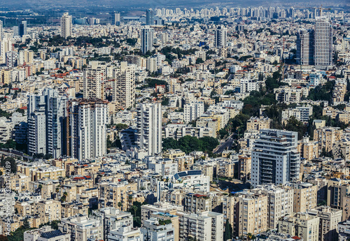 Aerial view from in Tel Aviv, Israel