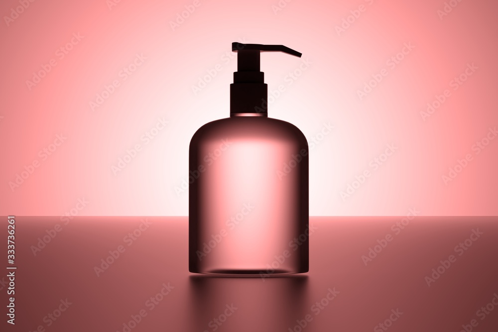 Soap Jar Bottle Dispenser 3D Rendering White Blank Mockup Soap Jar Bottle Dispenser 3D Rendering White Blank Mockup