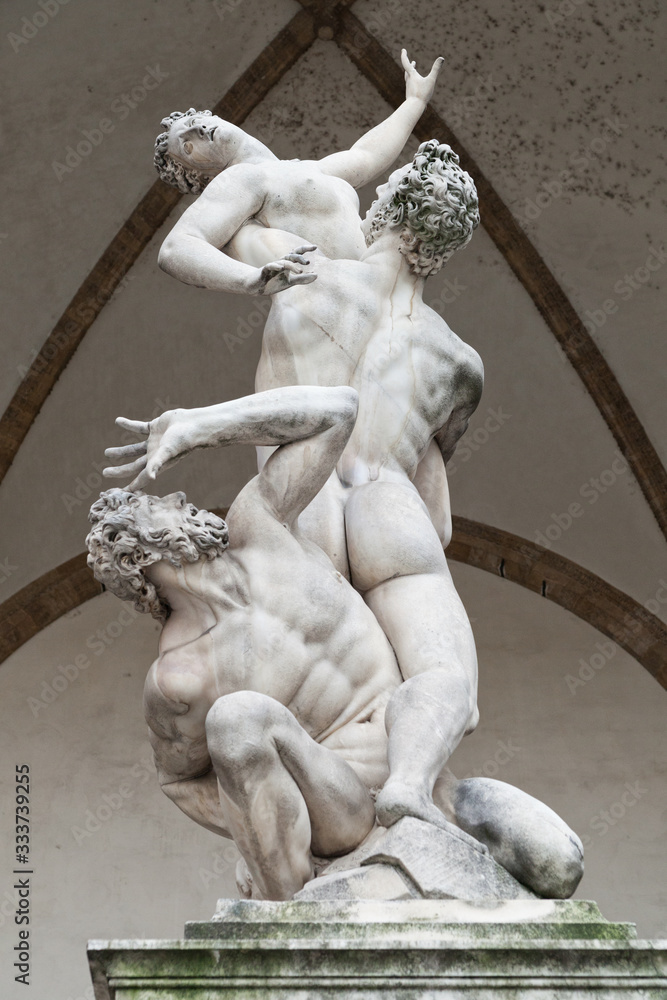 Obraz premium Il Ratto delle Sabine Loggia dei Lanzi Firenze