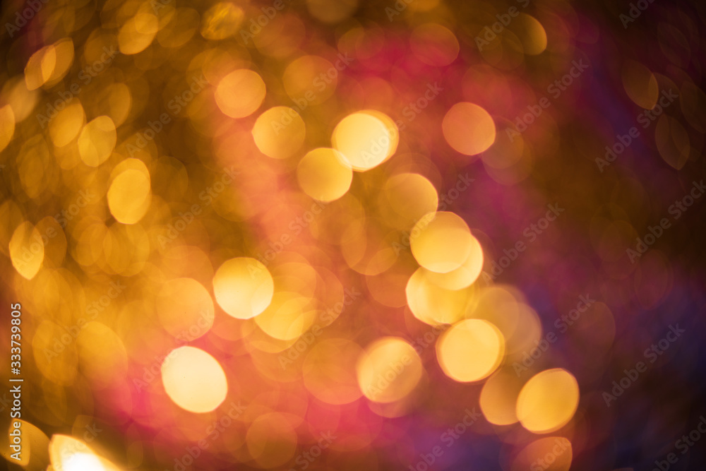 Large and big gold glitter texture christmas, celebration abstract bokeh background with copy space and text place