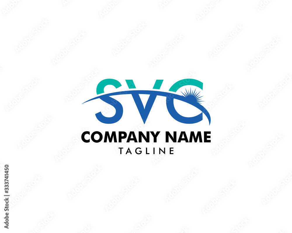 Initial Letter SVC Logo Template Design Initial Letter SVC Logo Template Design