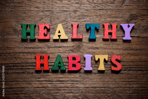 Healthy habits concept