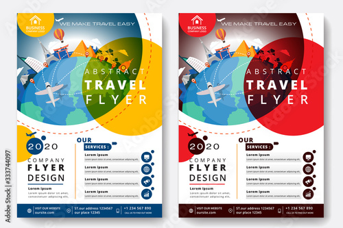Modern Travel Business Flyer For Tours Company