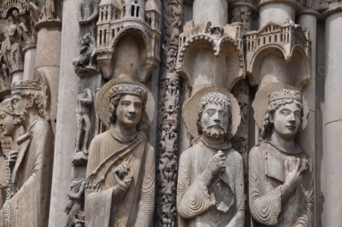 Obraz na płótnie Détail de la cathédrale de Chartres