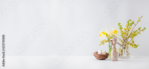 Photography Home interior with easter decor
