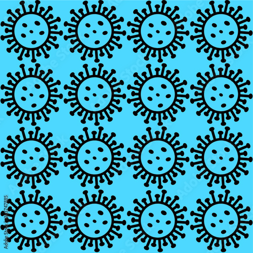  blue seamless pattern. medical or industrial