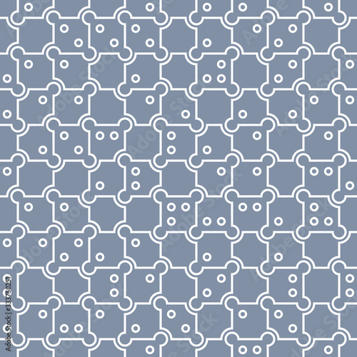 Geometric abstract pattern in midcentury style. Seamless vector