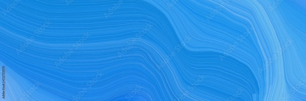 smooth landscape banner with waves. smooth swirl waves background illustration with dodger blue, corn flower blue and strong blue color smooth landscape banner with waves. smooth swirl waves background illustration with dodger blue, corn flower blue and strong blue color