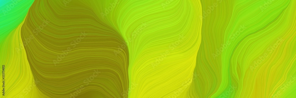 smooth futuristic banner with waves. modern waves background illustration with yellow green, gold and vivid lime green color smooth futuristic banner with waves. modern waves background illustration with yellow green, gold and vivid lime green color