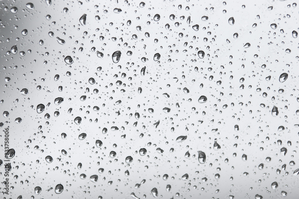 Rain./Water Drops./ Water drops on glass.