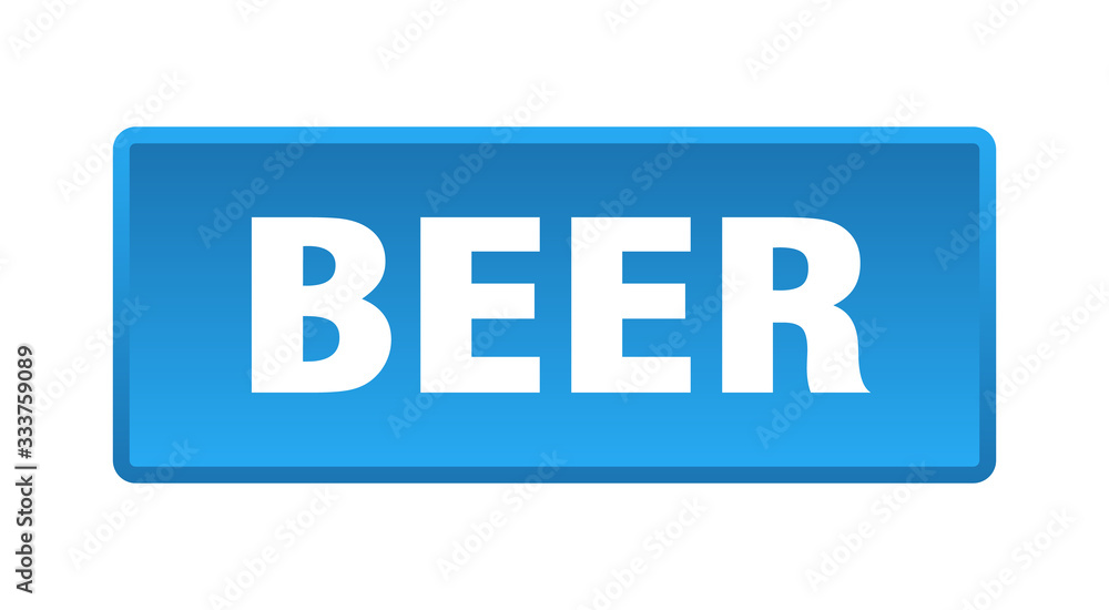 beer button. beer square blue push button beer button. beer square blue push button