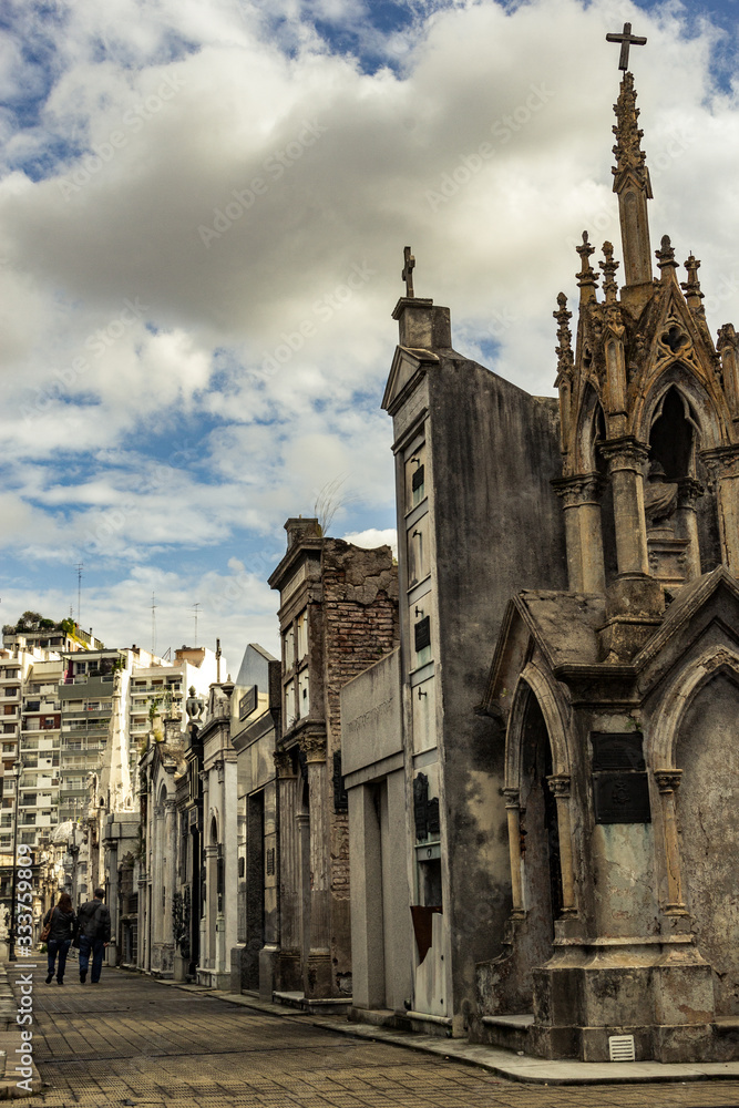 Fototapeta premium recoleta cemetery famous graves buenos aires